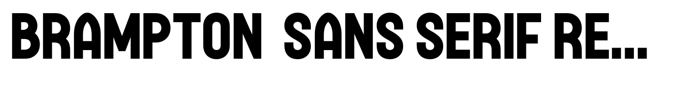 Brampton  Sans Serif Regular